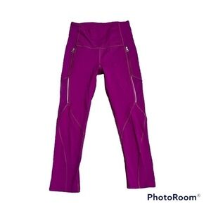 Lululemon mesh maroon leggings